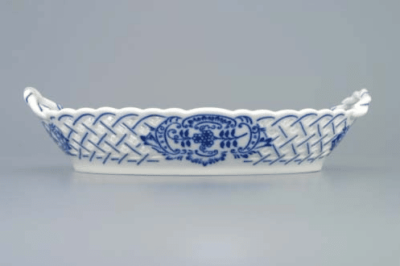 Cibulák – Košík prelamovaný 21 cm – originál cibuľový porcelán 1. akosť