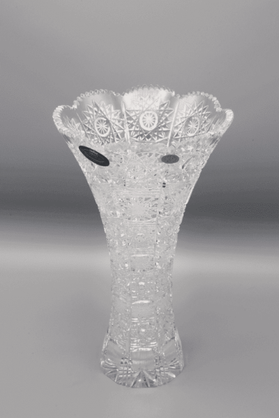 Krištáľová brúsená váza ÚSVIT 25 cm - Image 2