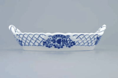 Cibulák – Košík prelamovaný 16.5 cm – originál cibuľový porcelán 1. akosť - Image 2