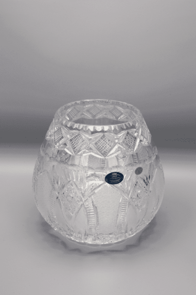 Krištáľová brúsená váza ÚSVIT 20 cm - Image 3