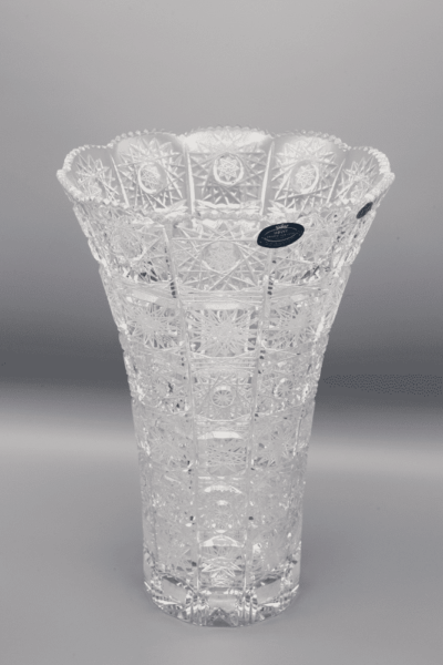 Krištáľová brúsená váza ÚSVIT 25,5 cm - Image 2