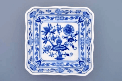 Cibulák – Misa šalátová 4-hranná 24 cm – originálny cibuľový porcelán 1. akosť