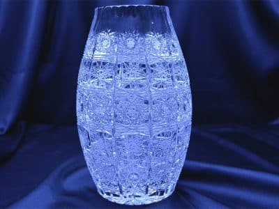 Krištáľová brúsená váza 22 cm