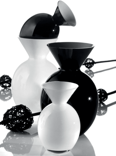 Váza PALLO čierna H20 cm