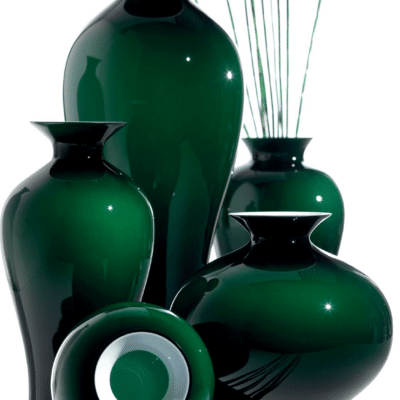Váza AURORITA zelený les H30 cm