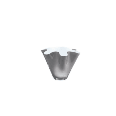 Váza WAIVA opálovo biela sivá D28 cm H24 cm