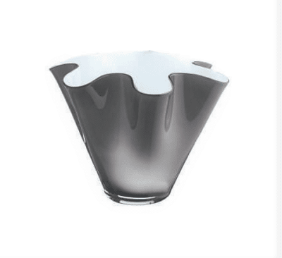 Váza WAIVA opálovo biela sivá H13 cm