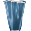 Váza WAIVA opálovo biela modrá H40 cm
