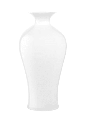 Váza AURORITA opálovo biela H42 cm
