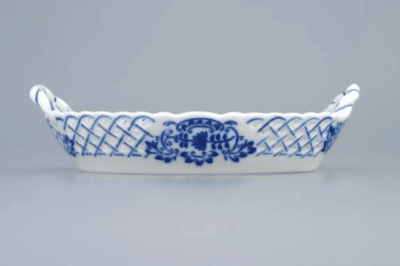 Cibulák – Košík prelamovaný 16.5 cm – originál cibuľový porcelán 1. akosť