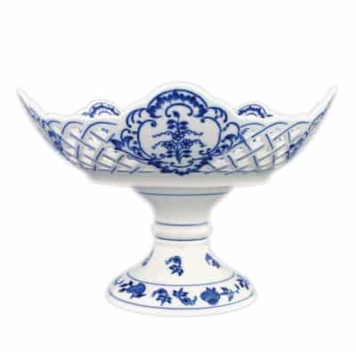Cibulák – Misa 5-hranná na nohe 24 cm – originál cibuľový porcelán 1. akosť