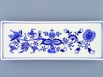 Cibulák – Miska na ryby 10,4 x 27,5 cm – originálny cibuľový porcelán 1. akosť