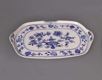 Cibulák – Podnos 38 x 24,5 cm – originál cibuľový porcelán 1. akosť