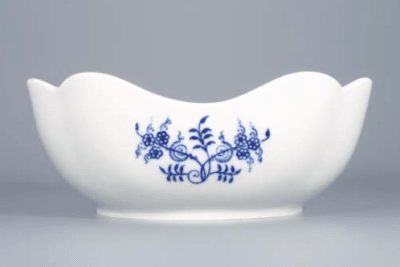 Cibulák – Misa šalátová 4-hranná vysoká 21 cm – originál cibuľový porcelán I. akosť