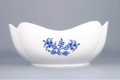Cibulák – Misa šalátová 4-hranná vysoká 24 cm – originálny cibuľový porcelán 1. akosť