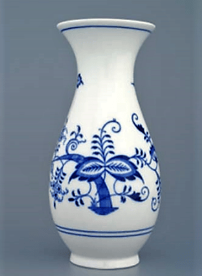 Cibulák – Váza 25,5 cm – originál cibuľový porcelán 1. akosť