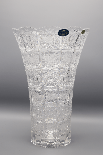 Krištáľová brúsená váza ÚSVIT 25,5 cm