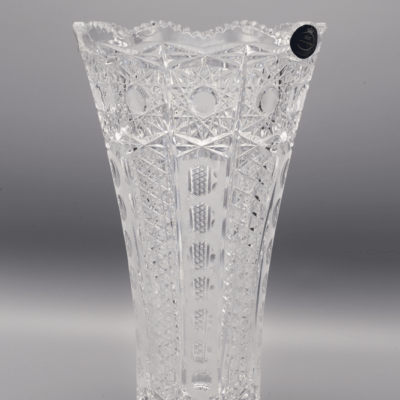 Krištáľová brúsená váza ÚSVIT 23 cm