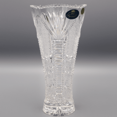 Krištáľová brúsená váza ÚSVIT 20 cm
