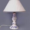 Cibulák – Stolová lampa prelamovaná s kašmírovým tienidlom – originálny cibulák Dubí – 1. akosť
