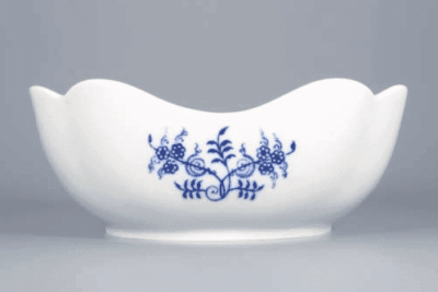 Cibulák – Misa šalátová 4-hranná vysoká 21 cm – originál cibuľový porcelán I. akosť - Image 2