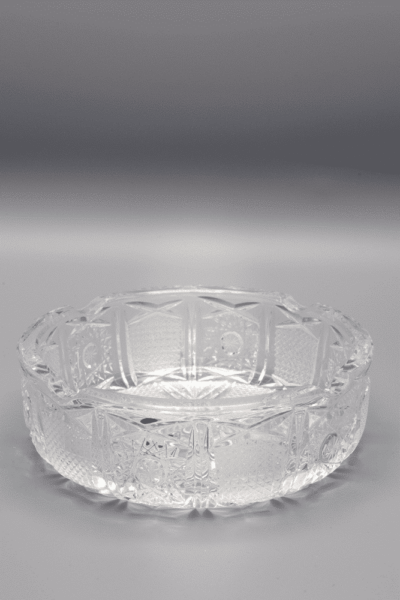 Krištáľový brúsený popolník ÚSVIT 15 cm
