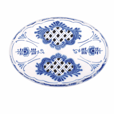 Cibulák – Bonboniéra oválna 29 cm – originál cibuľový porcelán 1. akosť - Image 2