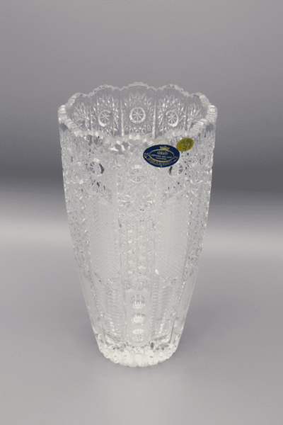 Krištáľová brúsená váza ÚSVIT 21 cm - Image 2