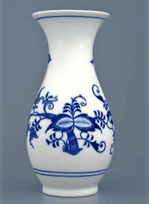 Cibulák – Váza 16,5 cm – originálny cibuľový porcelán 1. akosť