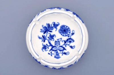 Cibulák – Popolník okrúhly 13 cm – originál cibuľový porcelán 1. akosť