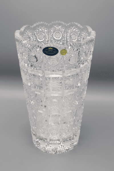 Krištáľová brúsená váza ÚSVIT 25 cm - Image 2