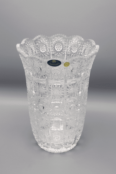 Krištáľová brúsená váza ÚSVIT 25 cm - Image 2