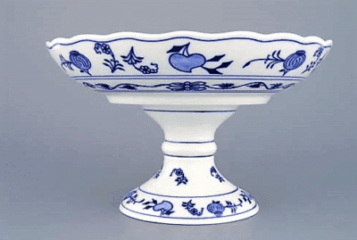 Cibulák – Misa kompótová 24 cm na nohe – originálny cibuľový porcelán 1. akosť