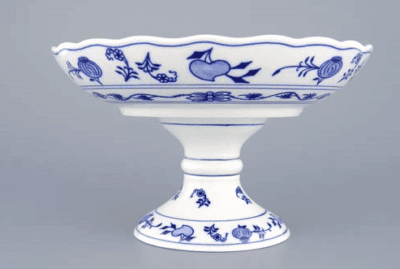 Cibulák – Misa kompótová 24 cm na nohe – originálny cibuľový porcelán 1. akosť
