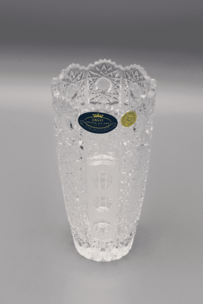 Krištáľová brúsená váza ÚSVIT 14,5 cm - Image 2