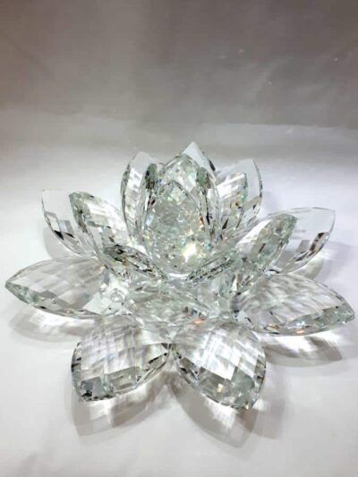 Krištáľový lotosový kvet číry 30 cm 2,5 kg - Image 2