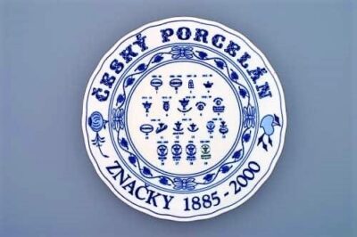 Cibulák – Tanier história značiek 26 cm – originálny cibuľový porcelán 1. akosť