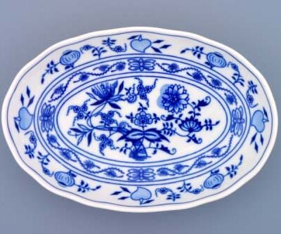 Cibulák – Misa šalátová oválna 20 cm – originálny cibuľový porcelán 1. akosť