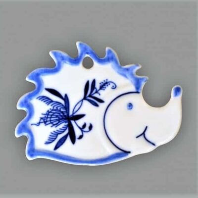 Cibulák – Magnetka – ježko 8 cm – originál cibuľový porcelán 1. akosť