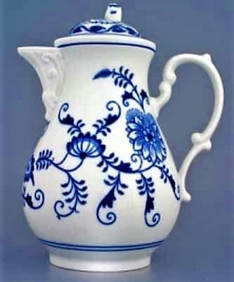 Cibulák – Kanvica kávová 1,55 l – originálny cibuľový porcelán 1. akosť