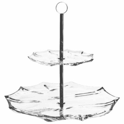 Miska Calyp two tier plate 33 cm
