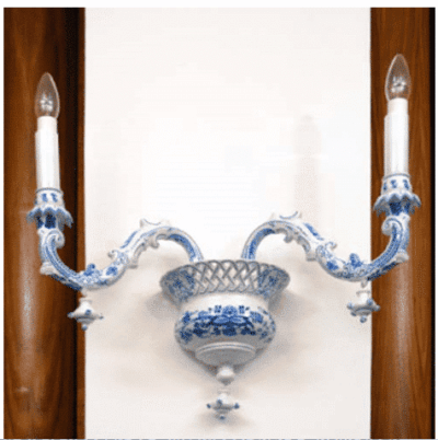 Cibulák – Lampa nástenná 2 ramenná – originálny cibulák Dubí – 1. akosť - Image 2