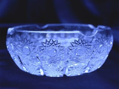 Krištálový brúsený popolník 14 cm - Image 2