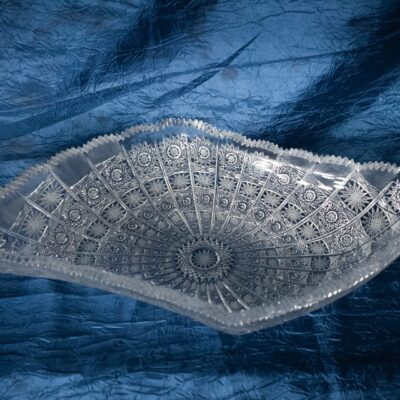 Krištálová brúsená miska 18 cm