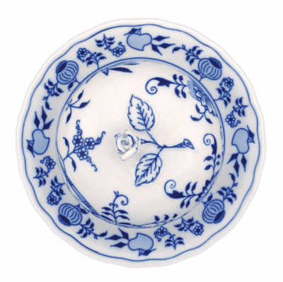 Cibulák – Dóza na syr 13 cm/19 cm – originálny cibuľový porcelán 1. akosť - Image 2