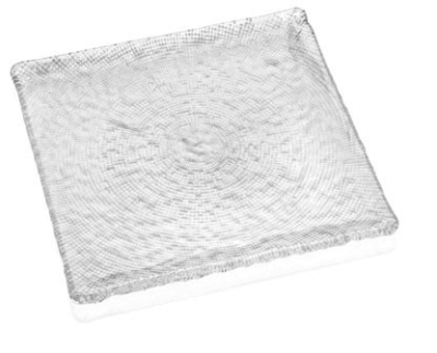 Tanier DIAMAN číry 16 x 16 cm H1,5 cm