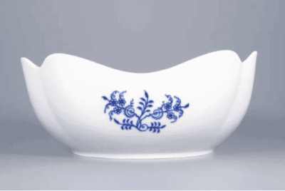 Cibulák – Misa šalátová 4-hranná vysoká 24 cm – originálny cibuľový porcelán 1. akosť - Image 2
