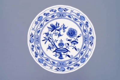 Cibulák – Misa kompótová 26 cm na nohe – originál cibuľový porcelán 1. akosť - Image 2