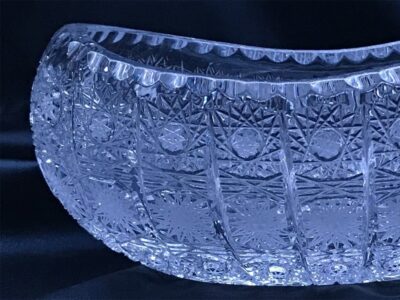 Krištálová brúsená miska 20 cm - Image 4