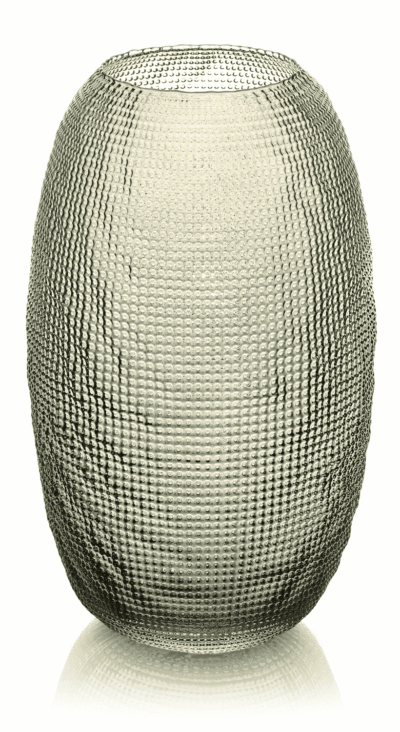 Váza DIAMAN béžová H29 cm D17,5 cm